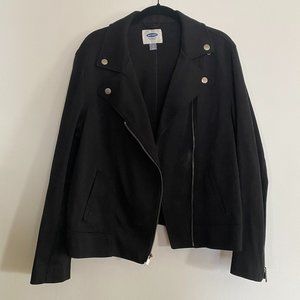 Knit Black Moto Jacket